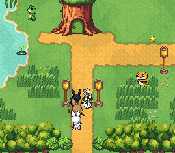 The party at the Great Pond by the Frog Wizard's stump