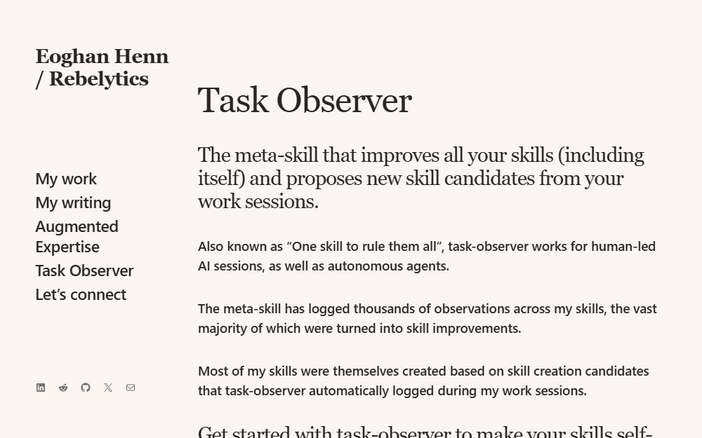 Screenshot of Task Observer